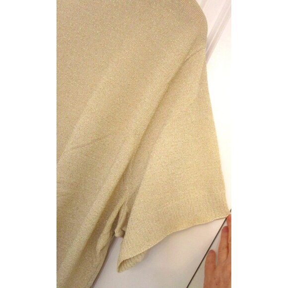 Rachel Roy Collection Plus Size Ivory Gold Combo Short Sleeve Top - Size 3X  NWT - Picture 13 of 16